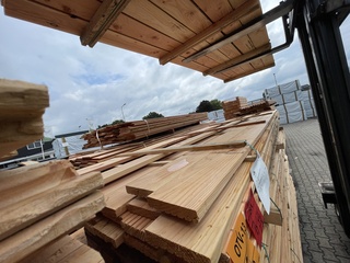 Ca. 37x Douglas vlonderplanken, 25x140mm, lengte 400cm